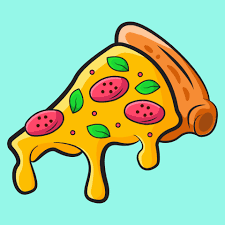 cute cartoon pizza vector ilration