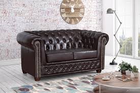 edles chesterfield sofa 2 sitzer in