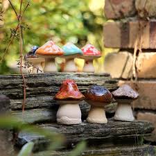 Adorable Mushroom Decoration Ceramic