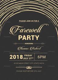 Modern Farewell Party Invitation Template Farewell Party