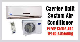 carrier split air conditioner ac error