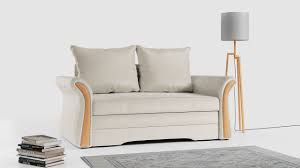 szara 2 osobowa sofa tapicerowana
