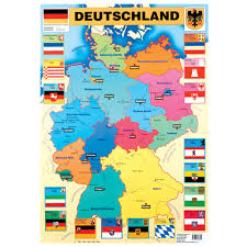 5 / 5 1110 мнений. German Map Deutschland Poster Lp328