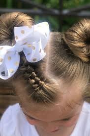 Knotted hairstyle for shorter hair. The Cutest Really Easy Hairstyle Ideas For Kids By The Beach