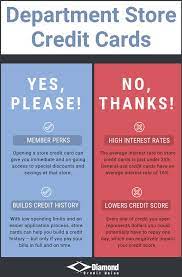 Get notified of any new credit cards, loans or accounts on your experian® credit report. Department Store Credit Cards Why To Say No Thanks Diamond Cu