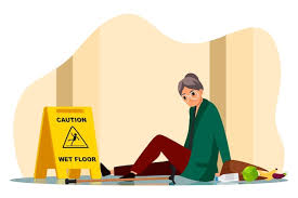 wet floor safety vectors