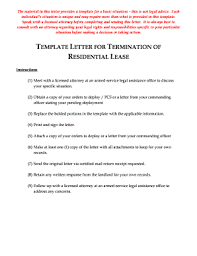 18 printable lease termination letter