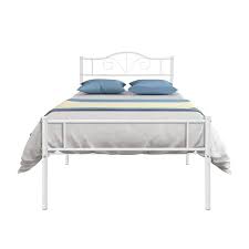 Double Metal Bed Frame White We 2694
