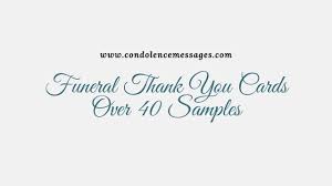 what to say in a thank you note for funeral