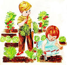 Vegetable Garden Clip Art Vintage