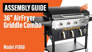 36 airfryer griddle combo embly