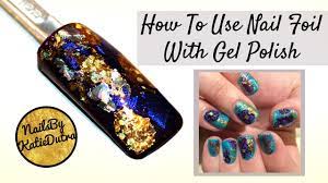 how to use nail foil with gel polish