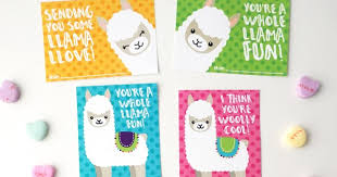 Don't let your kiddo get bogged down in coloring every single space. Free Printable Llama Valentines Artsy Fartsy Mama
