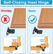 Remove hinges from the cabinet to accurately measure them. 24 Packs Inset Kitchen Cabinet Door Hinges Face Frame Matte Black 3 8inch Self Closing Cupboard Hinges Buy On Zoodmall 24 Packs Inset Kitchen Cabinet Door Hinges Face Frame Matte Black 3 8inch Self