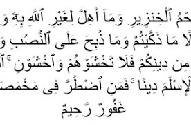 Surat al maidah ayat 3 ini ialah merupakan ayat tekahir yang di tunkan kepada nabi muhammad. Kandungan Surat Al Maidah Ayat 3 Larangan Memakan Makanan Haram Dream Co Id