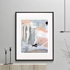 Abstract Fine Art Print Pink And Grey