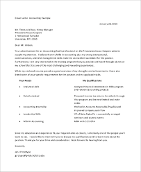 Write a formal application letter as fresh graduate for any position using the sample letter. Free 9 Sample Accounting Cover Letter Templates In Pdf Ms Word