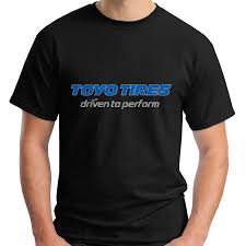 Summer Hot Sale New Tee Print New Toyo Tires Tyres Logo Mens Black T Shirt Size Fashion Casual Cotton Short Sleeve Funny