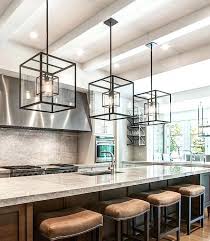 Modern Kitchen Island Pendant Lights Cube Cage Lighting Complete With Bulbs Comp Lighting Fixtures Kitchen Island Modern Kitchen Island Interior Light Fixtures