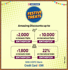 Offer valid on select hdfc debit and credit cards. Hdfc Bank Credit Card Offers On Domestic Flights Credit Walls