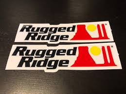rugged ridge front car truck decals