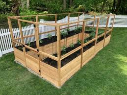 Raised Bed With Deer Fence Kit
