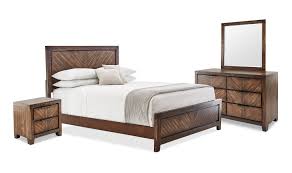 The elements nathan dining collection is just the update your dining room is craving! Nathan 6 Piece Queen Bedroom Set Brown Cherry Leon S