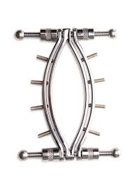 Master Series Spread `Em Poker Stainless Steel Labia Clamp with Adjustable  Pressure Screws | Spice Sensuality