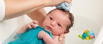 Make sure the bath water is comfortably warm, but not hot, before putting your baby in. Baby S First Bath 5 Steps To Bathing Success Care Com