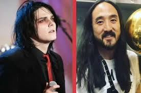 Idk why yall all sound like franks bleached hair is gonna look ugly on him. Exclusive Steve Aoki And Gerard Way Team Up For A Black Parade Remix
