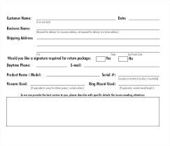 Example Template For Vehicle Service Form Repair Request Equipment