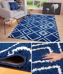 10 ideas for including blue rugs in any