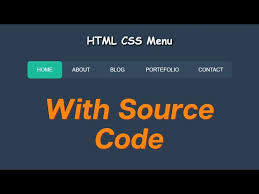 1 html css menu simple and