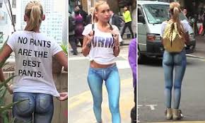 Please log in or register to like posts. Sandra Bakker S Model Walks Around Hong Kong Naked From The Waist Down Daily Mail Online