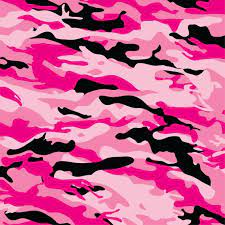 Patterned Vinylpink Camouflage Craft