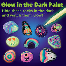 Now, by that, i didn't mean that it's completely water/weatherproof, but according to my personal experience, it does hold well against bad weather. Amazon Com Creativity For Kids Glow In The Dark Rock Painting Kit Paint 10 Rocks With Water Resistant Glow Paint Crafts For Kids Toys Games