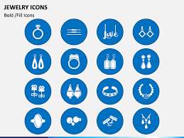 jewelry icons powerpoint template ppt