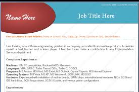 Experienced Software Engineers Resume Format Dotxes