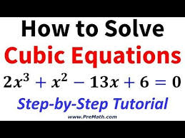 How To Solve Advanced Cubic Equations