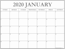 Unique 51 Sample Monthly Calendar 2020 Payamshop Com