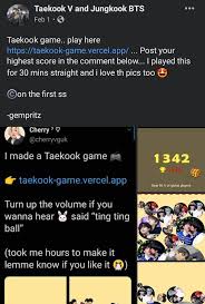 But they are all megastars of the. Taekook Game Play Here Bts Taekook Vkook Facebook