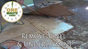 removing underlayment you