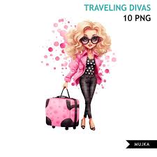 Travel Clipart Traveling Woman Png
