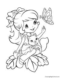 New free coloring pages browse, print & color our latest. Strawberry Shortcake Coloring Page Central