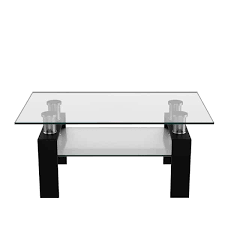 Rectangle Glass Coffee Table Hw66849bk