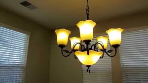 Review Of The Allen Roth 5 Light Chandelier With Uplight Light 0137794 Youtube