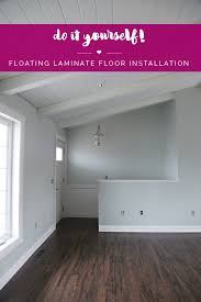 floating laminate floor installation