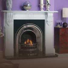 Cast Iron Arched Fireplace Insert In