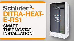 how to install the schluter ditra heat