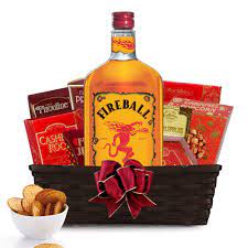 fireball liquor gift basket